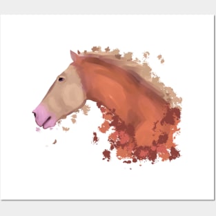 Abstract horse Posters and Art